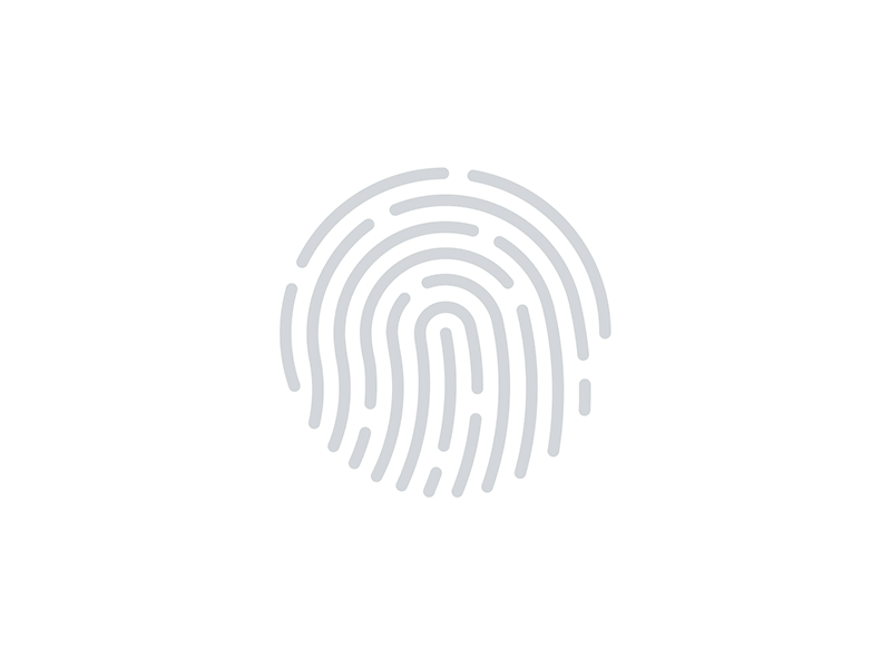 A fingerprint being scanned